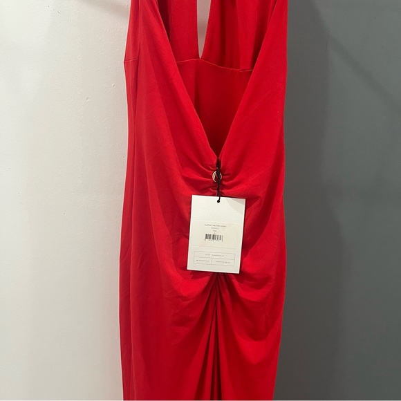 NWT Nookie Maxi Dress Red Illegal Gown Halter Sleeveless size S - Picture 7 of 11